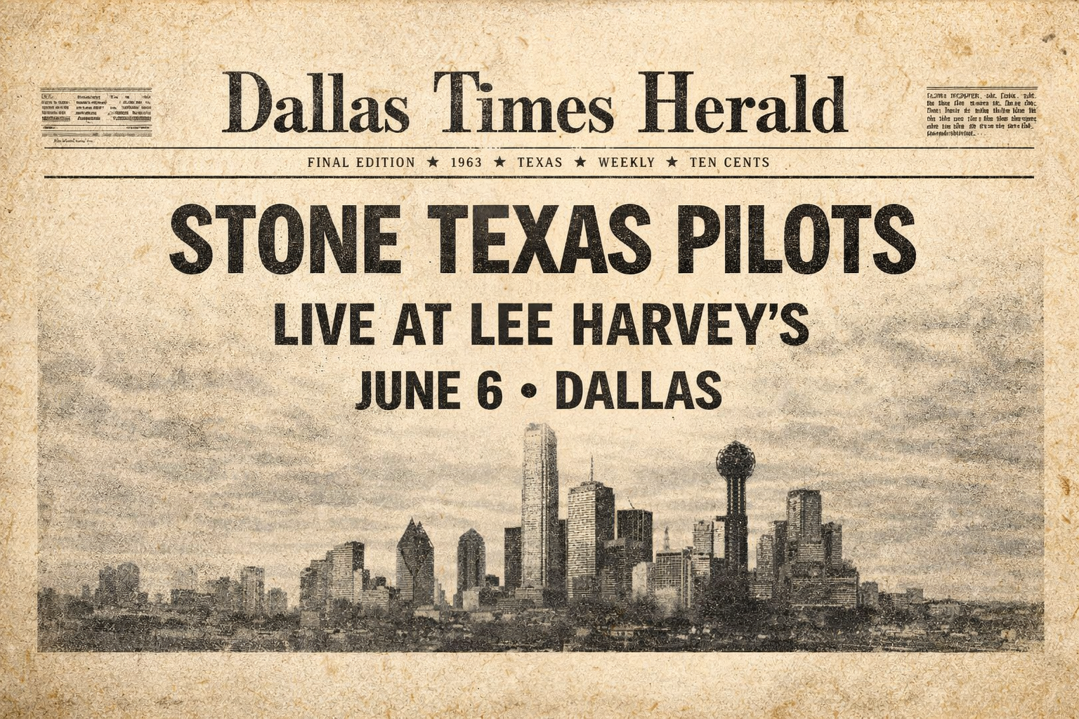 Stone Texas Pilots LIVE